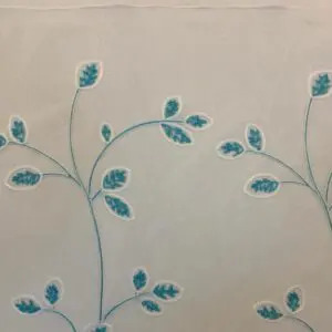 Set 2 Cortinas de Velo Bordado D-2 con Argollas 1,40 x 2,20 mts
