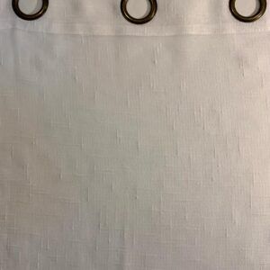 Set 2 Cortinas de Velo Lino con Argollas 1,40 x 2,20 mts - Blanco