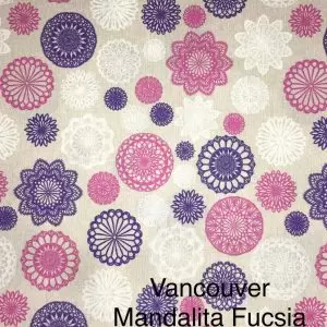 Lona Española Vancouver Mandalita Fucsia