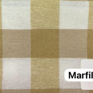 Cuadrillé Algodón Español Marfil