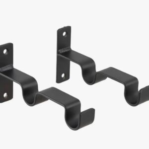 Set Soporte Metal Doble 25/19 mm Ubicación Muro 2 Unidades
