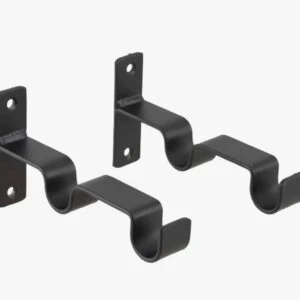 Set Soporte Metal Doble 25/19 mm Ubicación Muro 2 Unidades