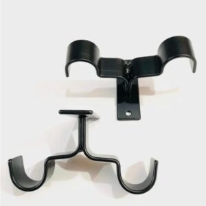 Set Soporte Metal Doble 25/19 mm Ubicación Techo 2 Unidades